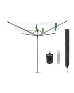 BRABANTIA DROOGMOLEN LIFT-O-MATIC ADVANCE 60M + GRONDANKER + HOES+ WASKNIJPERTASJE