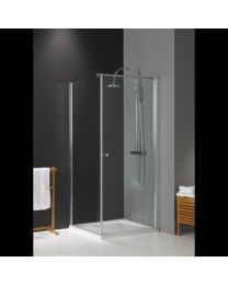 LAFINESS SOLIDE 6 PORTE+PAROI DE DOUCHE 87.5/90 X 200CM CHROME/TRANSPARENT