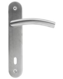 DEURKRUK GI SHAPE 19MM INOX PLUS PLAAT - set