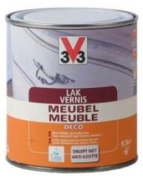 V33 VERNIS / LAK MEUBEL DECO 0.5l ZIJDEGLANS WENGE