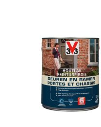 V33 HOUTLAK DEUREN & RAMEN 2.5l SATIJN PUUR WIT