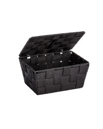 WENKO PANIER DE RANGEMENT + COUVERCLE ADRIA NOIR