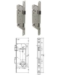 SERRURE A ENTAILLER SANS CYLINDRE 110X55MM