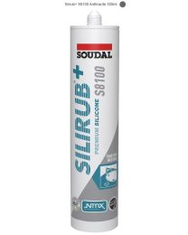 SOUDAL S8100 SILIRUB+ SANITAIR SILICONE TRANSPARANT 300ML