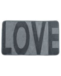 WENKO TAPIS DE BAIN MEMORY FOAM 50X80 LOVE MOUSE GREY