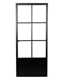 SOLID FERRO ELEGANCE STALEN DEUR 6-GLASVERDELING 88X204CM RECHTS