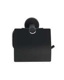 WENKO BOSIO BLACK TOILETROLHOUDER ZWART MAT