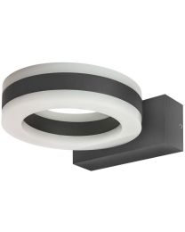 INTEGRAL WANDLAMP CICLO IP54 UP/DOWN DONKER GRIJS