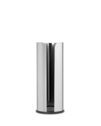 BRABANTIA RENEW DISTRIBUTEUR DE ROULEAUX DE PAPIER TOILETTE BRILLIANT STEEL