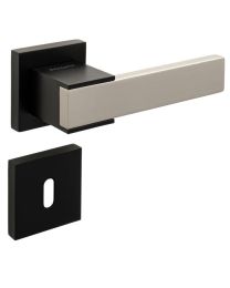 ORO&ORO POIGNEE TECNO MAT NOIRE/MAT NICKEL ROSACE