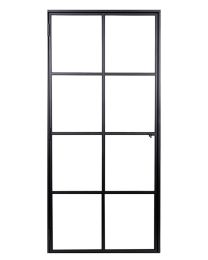 SOLID FERRO ELEGANCE STALEN DEUR 8-GLASVERDELING 88X214CM LINKS