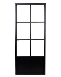 SOLID FERRO ELEGANCE STALEN DEUR 6-GLASVERDELING 88X214CM RECHTS