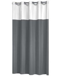 SEALSKIN DOUBLE DOUCHEGORDIJN 180X200 CM POLYESTER / KATOEN GRIJS