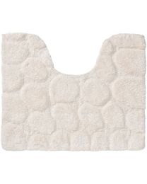 SEALSKIN PEBBLES TAPIS DE CONTOUR WC 50X60 CM COTON IVOIRE