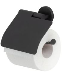 TIGER NOON PORTE-ROULEAU PAPIER TOILETTE AVEC RABAT NOIR