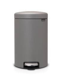 BRABANTIA NEWICON PEDAALEMMER 12L MINERAL CONCRETE GREY