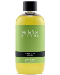 MILLEFIORI REFILL REED DIFFUSER 250ML LEMON GRASS