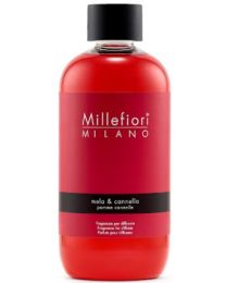 MILLEFIORI REFILL REED DIFFUSER 250ML MELA & CANNELLA