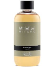 MILLEFIORI REFILL REED DIFFUSER 250ML MINERAL GOLD