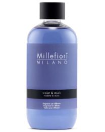 MILLEFIORI REFILL REED DIFFUSER 250ML VIOLET & MUSK