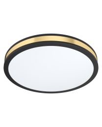 EGLO PESCAITO WANDARMATUUR/PLAFOND ZWART 38CM 24W