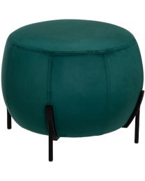 ATMOSPHERA CALABAZA POUF VELOURS VERT