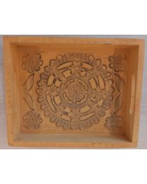 ATMOSPHERA HOUTEN PLATEAU GEEL 27X20X5CM