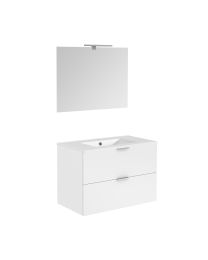 ALLIBERT EUROPACK MEUBLE DE SALLE DE BAINS SET 80CM BLANC BRILLANT 2L