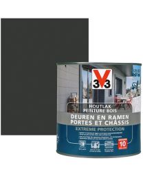 V33 PEINTURE BOIS PORTES ET CHASSIS EXT.PROT. 0.5L ANTHRACITE