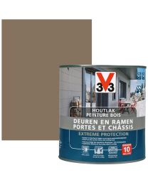 V33 PEINTURE BOIS PORTES ET CHASSIS EXT.PROT. 0.5L TAUPE