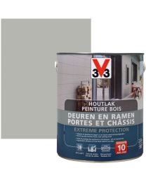 V33 PEINTURE BOIS PORTES ET CHASSIS EXT.PROT. 2.5L GRIS PIERRE