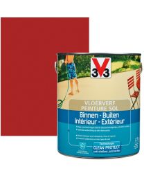 V33 PEINTURE SOL 2.5L BRILLANT SATINE ROUGE LAQUE