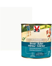 V33 PEINTURE SOL 0.5L BRILLANT SATINE BLANC