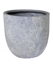 ARIZONA EGG POT WASHED GREY D55H51