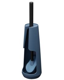 TIGER TESS PORTE-BROSSE WC AUTOPORTANTE AVEC BROSSE FLEXIBLE SWOOP® BLEU / NOIR