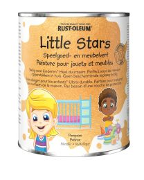 LITTLE STARS PEINTURE POUR MEUBLES ET JOUETS EFFET MÉTALLIQUE POTIRON 0.75L