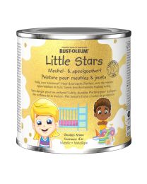 LITTLE STARS PEINTURE POUR MEUBLES ET JOUETS EFFET MÉTALLIQUE COURONNE D'OR 0.25L