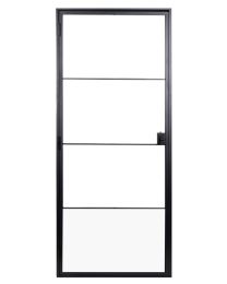 SOLID FERRO CLASSICO STALEN DEUR 4-GLASVERDELING 88X204CM LINKS