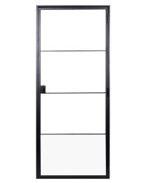 SOLID FERRO CLASSICO STALEN DEUR 4-GLASVERDELING 88X204CM RECHTS