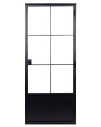 SOLID FERRO CLASSICO STALEN DEUR 6-GLASVERDELING 88X204CM RECHTS