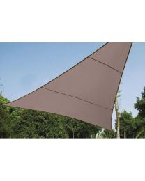 PEREL DRIEHOEKIG ZONNEZEIL 3.6X3.6X3.6M TAUPE