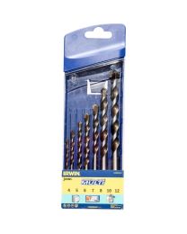 IRWIN 10501940 SET DE FORETS MULTI-MATERIEAUX 7PCS 4/5/6/7/8/10/12MM