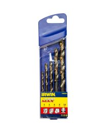 IRWIN 10502234 HSS FORETS A METAL TURBOMAX SET 4-5-6-8-10MM