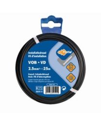 PROFILE VOB KABEL 25M 2.5MM ZWART E410294