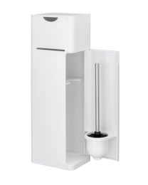 WENKO IMON 6 IN 1 TOILETBORSTEL WIT MAT