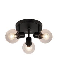 FANTASIA OSIRA PLAFONDLAMP 3X E14 HELDER GLAS