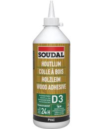 SOUDAL WATERVASTE HOUTLIJM WIT 65A 750GR