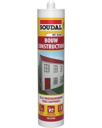 SOUDAL BOUW NEUTRALE SILICONE WIT 290ML