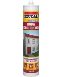 SOUDAL BOUW NEUTRALE SILICONE GRIJS 290ML