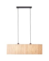 BRILLIANT WIMEA SUSPENSION E27 MAX 2X40W NOIR/NATUREL